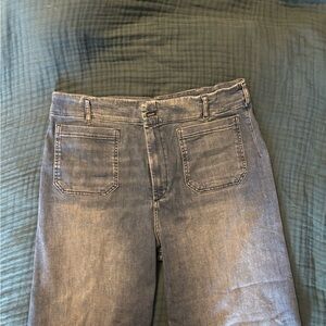 Maeve High Rise Denim Jeans in Soft Blue